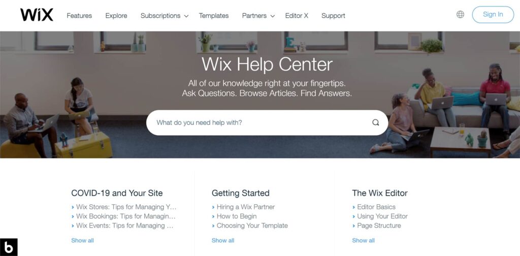 Wix help and support center 2023
